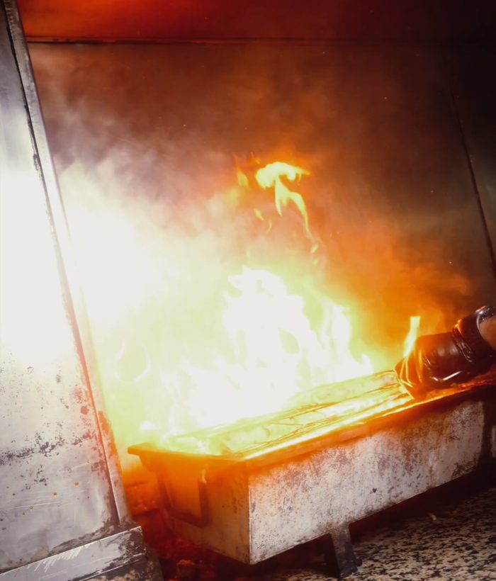 La braise du grill de Cooking On Charcoal
